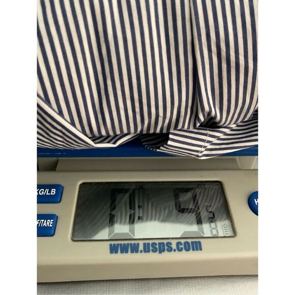 NWOT Vineyard Vines Smocked Waist Fit&Flare Dress Size M Blue Striped Lined Knee - Picture 10 of 10